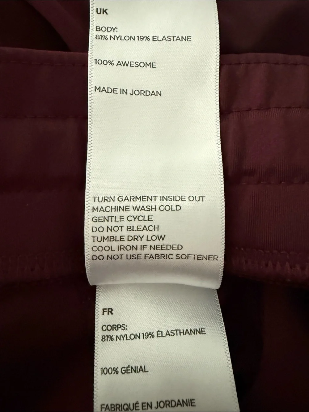 FIGS Norris Straight-Leg Scrub Pants Burgundy Men's Small Tall 1001696